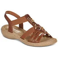 Rieker Platte sandalen 61850-24 dames 38