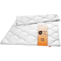 Sleepling Komfort 300 dekbed - allseason dekbed 155x220 cm - hoes van 100% katoen - als medium dekbed of all year round dekbed - Made in EU - 155 x 220 cm - wit