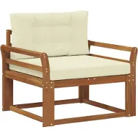 vidaXL Buiten Midden Sofa Naturel