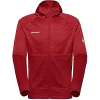 Mammut - Crag ML Hooded Jacket - Fleecevest XL, rood