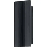 Osram ENDURA Stijl, buitenwandlamp met strepen, donkergrijs, 12 W, 3000 K, 450 lm, 210° lichtbundelhoek, IP54, glas, aluminium, 50.000 uur levensduur