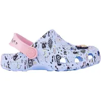 Coqui Klompen Kinderen Little Frog Game Over Blauw-Roze - Maat 29-30