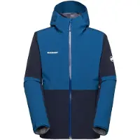 Mammut Linard Guide HS hooded jas voor heren, kleur marine-tschiel, maat S, artikelnummer 1010-30950-50657-113
