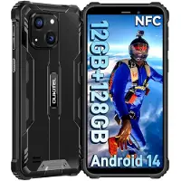 Oukitel WP32 Android 15 6300 mAh Outdoor Mobiele Telefoon 12 GB + 128 GB (1 TB Uitbreidbaar) Robuuste Zwarte Smartphone