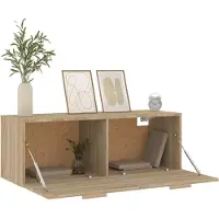 vidaXL Wandkast 100x36,5x35 cm bewerkt hout sonoma eikenkleurig