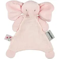 Nattou FanFan Baby Knuffeldoekje - 25 x 20 cm - Doudou Olifant - Baby Cadeau - Roze
