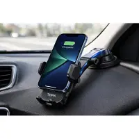 TOPK M03B-C Telefoonhouder Auto – Automatische Zwaartekracht – One-Hand Bedienbaar – 360° Draaibaar – Dashboard – Zwart