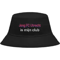 Nilton Buckethoed met tekst: Jong FC Urecht is mijn club.