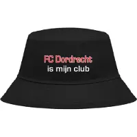 Nilton Buckethoed met tekst: FC Dordrecht is mijn club.