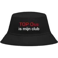 Nilton Buckethoed met tekst: Top Oss is mijn club.