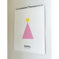 ENGEL. Verjaardagskalender - Duurzaam - Enkelzijdig - A3