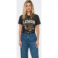 ONLY Shirt 'ONLLUCY' goud / zwart / wit