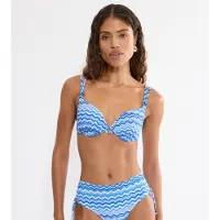 Triumph Swimwear Bikinitop ' Red Label Mix & Match Summer ' blauw / wit