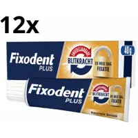 Fixodent Plus Dual Power Kleefpasta - Voordeelverpakking - 12 Stuks