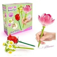 Bloom - BLOOM – Bouwbare Bloemenpen – Pak van 3 – Roze, Lotus en Madeliefje – Glitter en Geparfumeerde Inkt – BLM 002