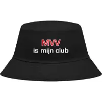 Nilton Buckethoed met tekst: MVV is mijn club.