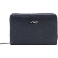 L.credi portemonnee Perla Zip Around Wallet Marina donkerblauw