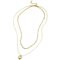 Yehwang Gelaagde ketting met hart charm