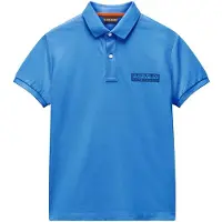 Napapijri Polo Kids New Box Logo Blue Jasper-Maat 110 - 116
