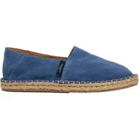 Hackett London Heren Blauwe Baywatch espadrilles van suède (44), Plat, Geen, Casual HMS200102