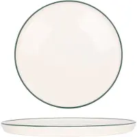 RINART Dessertbord green edge porselein 24 cm set van 6