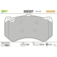 Valeo 302227 Remblokken