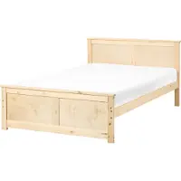 Beliani DAUPHIN - Eenpersoonsbed - Naturel - 120 x 200 cm - Hout