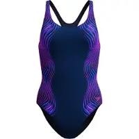 Speedo - Women's Print Medalist One Piece - Badpak 44, blauw