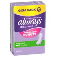Always Inlegkruisje Small Plus 72 Stuks