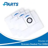 Plus.Parts Ecovacs Deebot T10 OMNI Stofzakken (3 Stuks, alternatief voor D-DB03-0003)