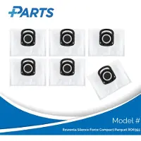 Plus.Parts Rowenta Silence Force Compact Parquet RO6355 Stofzakken (6 Stuks, alternatief voor ZR200540)
