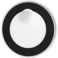 Skinder Electric ROND Sensor LED Trapverlichting - Wandverlichting - Zwart - 230V (Geen Trafo) - 50mm Diepte - Inbouwspot - Keuze uit 3 Lichtkleuren