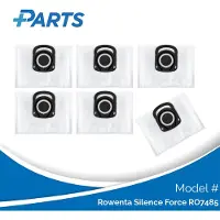 Plus.Parts Rowenta Silence Force RO7485 Stofzakken (6 Stuks, alternatief voor ZR200540)