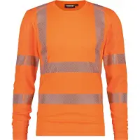 Dassy Carterville Hogezichtbaarheids-uv-T-shirt met lange mouwen Fluo-Oranje maat 4XL heren