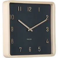 Karlsson Klok Nervadura Square Black Light Wood