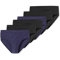 Schiesser Slip ' 95/5 ' donkerlila / zwart