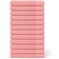 Saphira FRESH Handdoeken – 30x50 cm – Set van 12 – Roze – 100% Katoen – Ultra Zacht – Hoog Absorptievermogen – Sneldrogend – Hotelkwaliteit