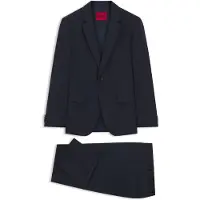HUGO Tweedelig slim-fit pak van een wolmix