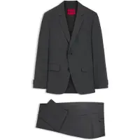 HUGO Tweedelig slim-fit pak van een wolmix Maat 52