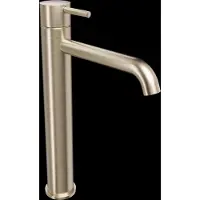Blaufoss Round 2.0 EcoStart verhoogde wastafelkraan Brushed Champagne Gold