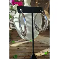Charme Bijoux Oorringen groot bewerkt | Oorringen | Groot | Bewerkt