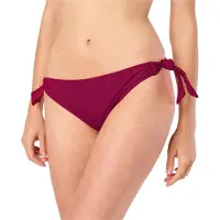 Merry Style Dames Zwembroek - Bikinibroekje - Elastische tailleband - Polyamide & Elastaan – Wijn rood (5288) – 36 - MS-VR-Brief-3