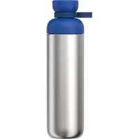 Mepal Waterfles roestvrij staal Vita - 900 ml - 2 openingen voor extra drinkgemak - Drinkfles RVS - Vivid blue
