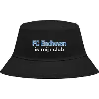 Nilton Buckethoed met tekst: FC Eindhoven is mijn club.