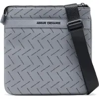 Armani Exchange Heren Grijze casual schoudertas (OSFA), Grijs, Polyester XM002597AF22654M8019