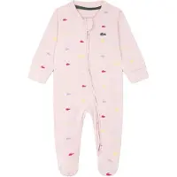 Lacoste Kids Footed Croco Print Jumpsuit Met Lange Mouwen