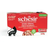 Schesir Kattenvoer Tonijn - Garnaal 6 X 50 Gr