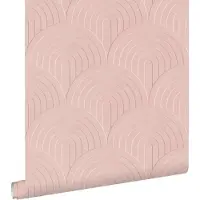 ESTAhome behang 3D-motief roze - 53 cm x 10.05 m - 131108