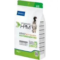 Virbac Veterinary HPM Adult Neutered & Entire Cat with Salmon | 12 kg