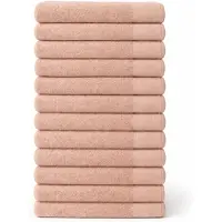 Saphira FRESH Handdoeken – 90x180 cm – Set van 12 – Taupe – 100% Katoen – Ultra Zacht – Hoog Absorptievermogen – Sneldrogend – Hotelkwaliteit